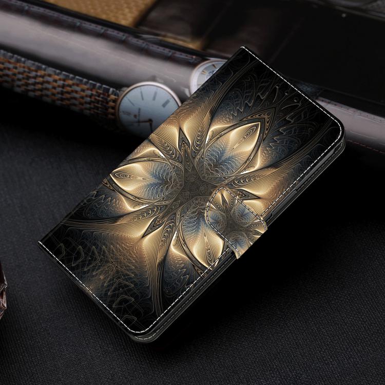 For Redmi 13C 5G / 4G Crystal-Like Painted Vegan Leather Phone Case