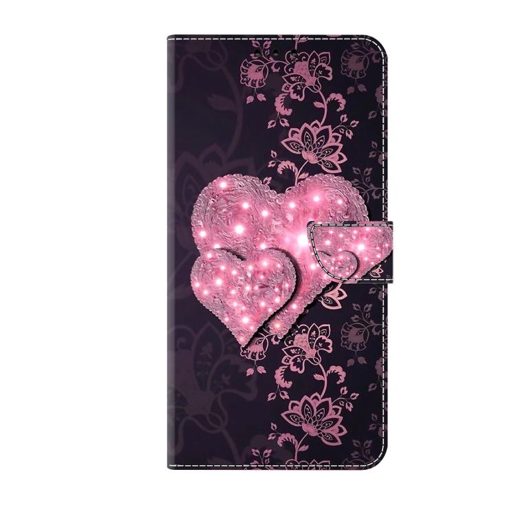 For Redmi 13C 5G / 4G Crystal-Like Painted Vegan Leather Phone Case