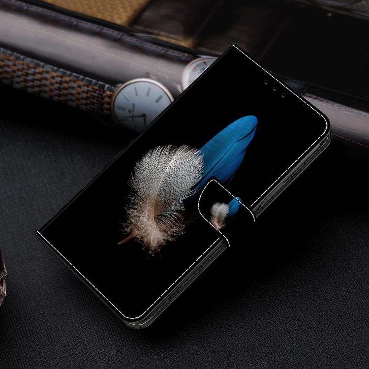 For Redmi 13C 5G / 4G Crystal-Like Painted Vegan Leather Phone Case