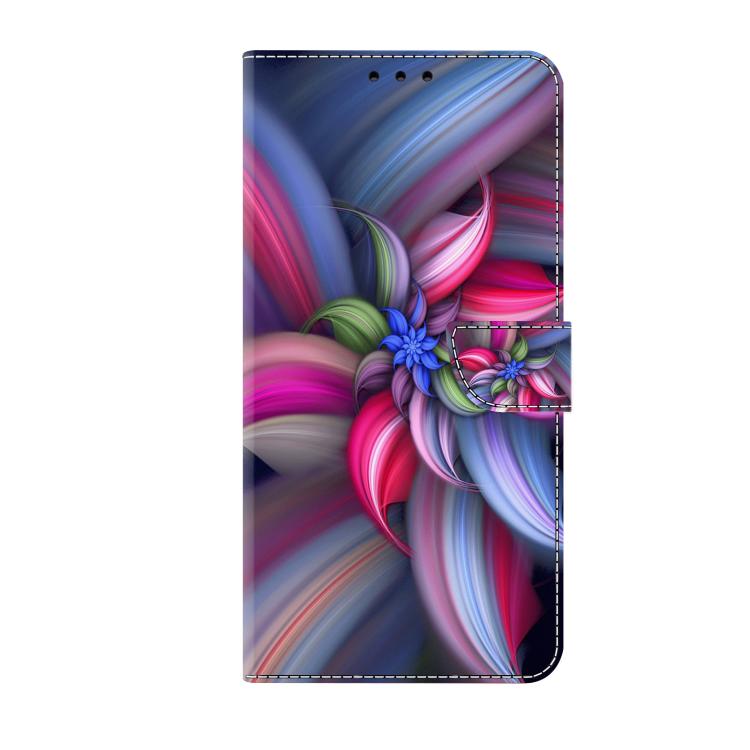 For Redmi 13C 5G / 4G Crystal-Like Painted Vegan Leather Phone Case