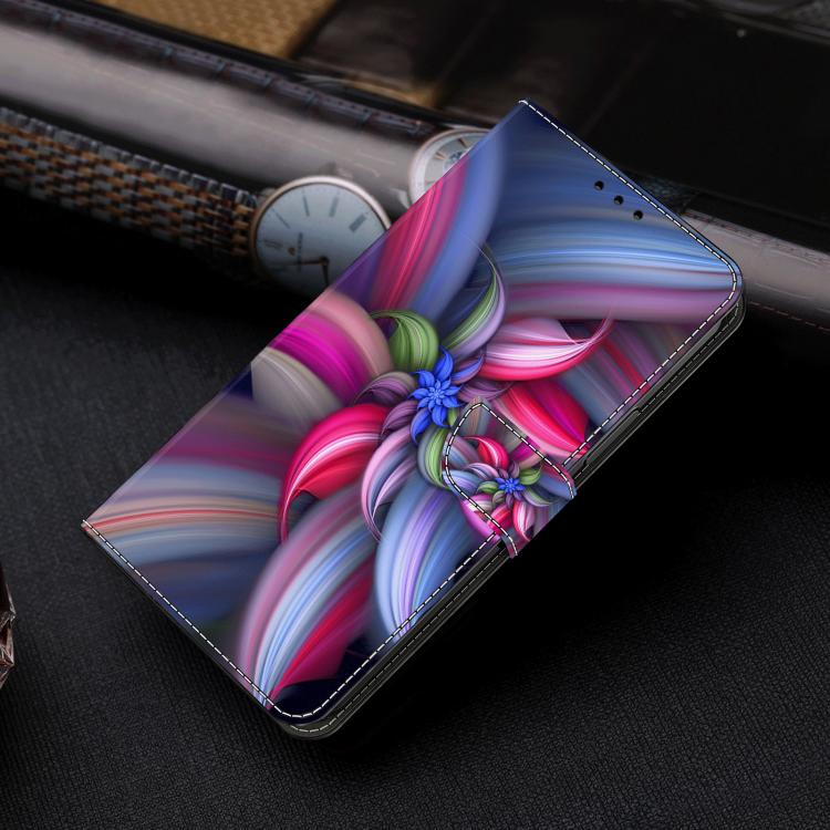 For Redmi 13C 5G / 4G Crystal-Like Painted Vegan Leather Phone Case