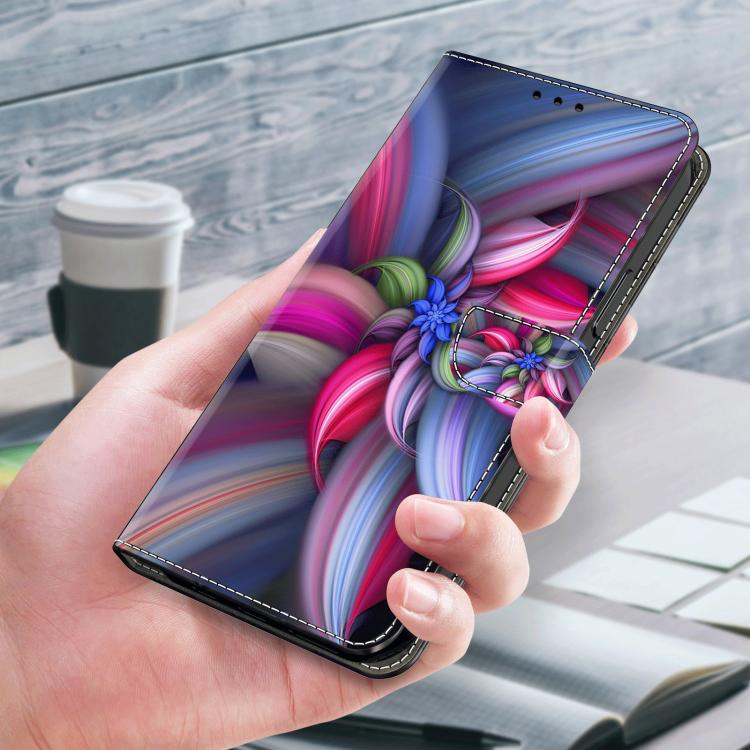 For Redmi 13C 5G / 4G Crystal-Like Painted Vegan Leather Phone Case