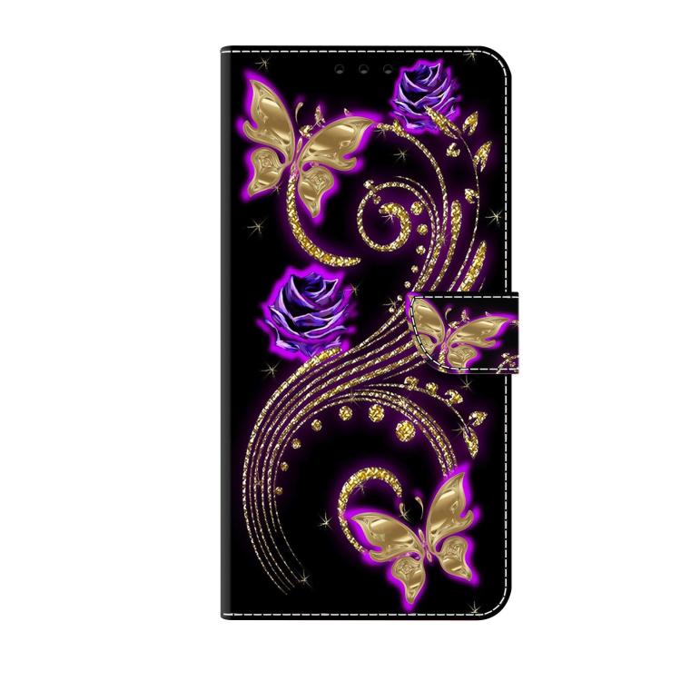 For Redmi 13C 5G / 4G Crystal-Like Painted Vegan Leather Phone Case