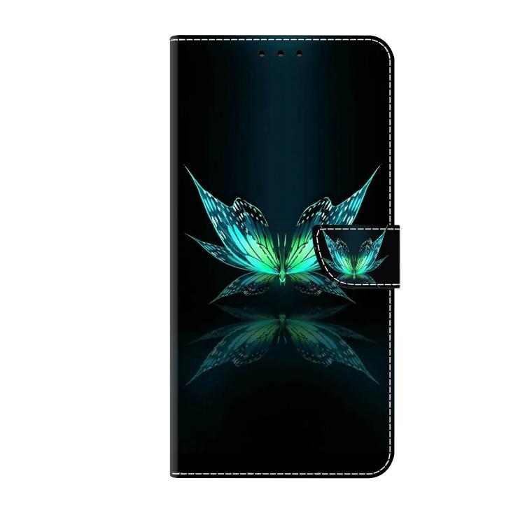For Redmi Note 14 Pro 4G / 5G Crystal-Like Painted Vegan Leather Phone Case