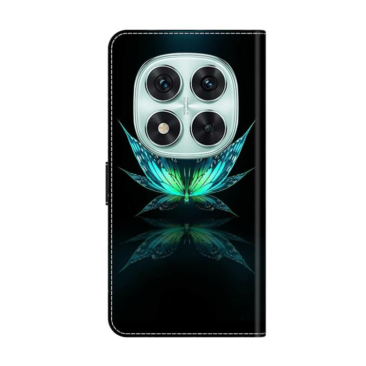 For Redmi Note 14 Pro 4G / 5G Crystal-Like Painted Vegan Leather Phone Case