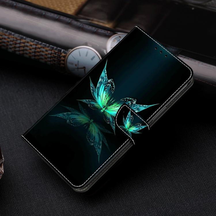 For Redmi Note 14 Pro 4G / 5G Crystal-Like Painted Vegan Leather Phone Case