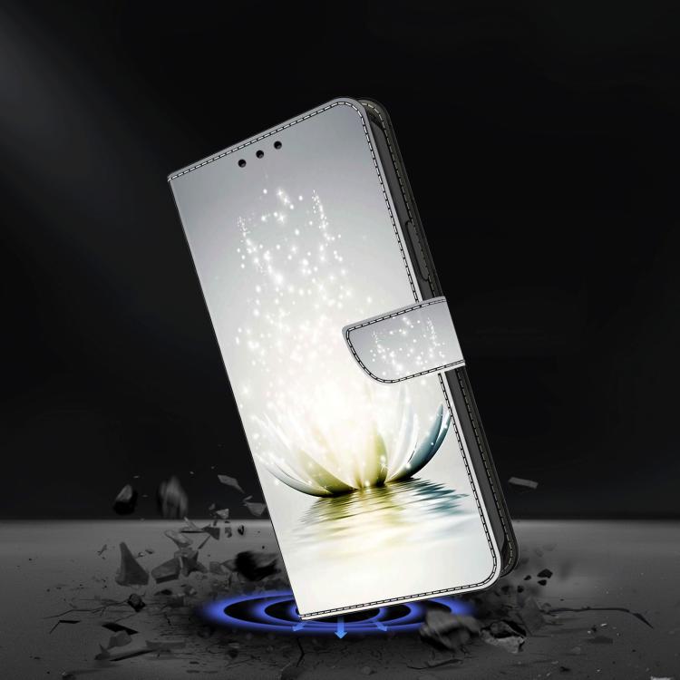 For Redmi Note 14 Pro 4G / 5G Crystal-Like Painted Vegan Leather Phone Case