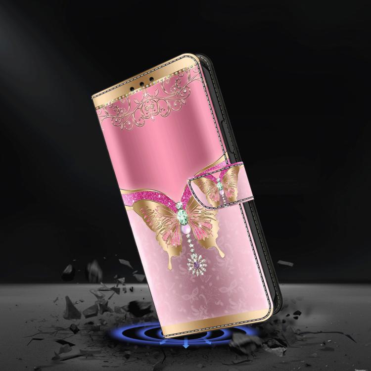 For Redmi Note 14 Pro 4G / 5G Crystal-Like Painted Vegan Leather Phone Case