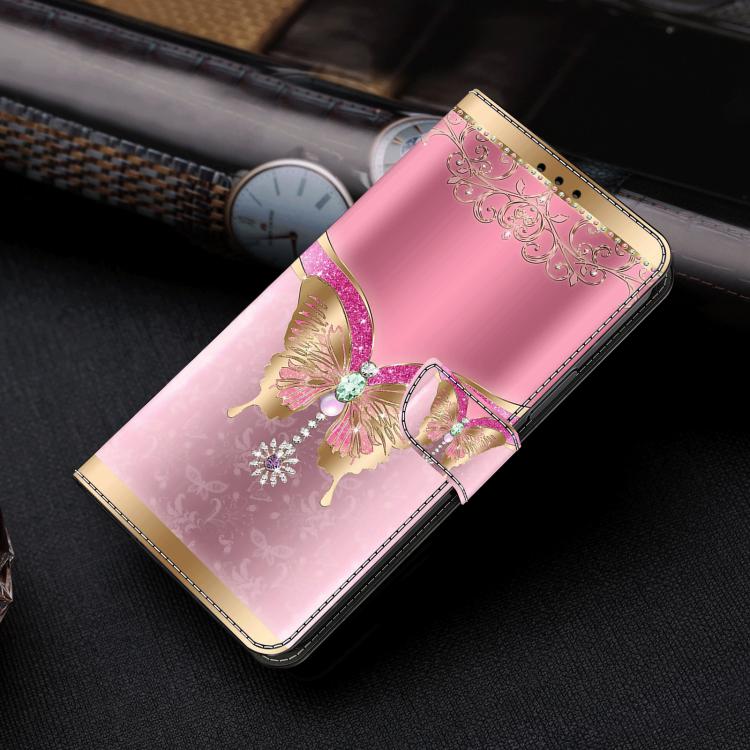 For Redmi Note 14 Pro 4G / 5G Crystal-Like Painted Vegan Leather Phone Case
