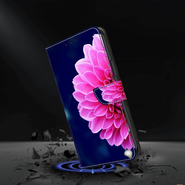 For Redmi Note 14 Pro 4G / 5G Crystal-Like Painted Vegan Leather Phone Case