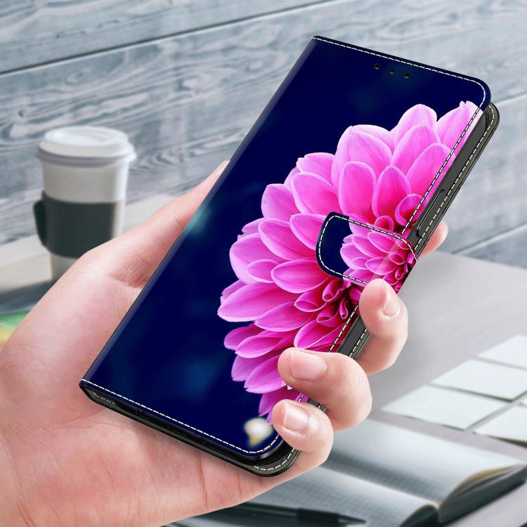 For Redmi Note 14 Pro 4G / 5G Crystal-Like Painted Vegan Leather Phone Case