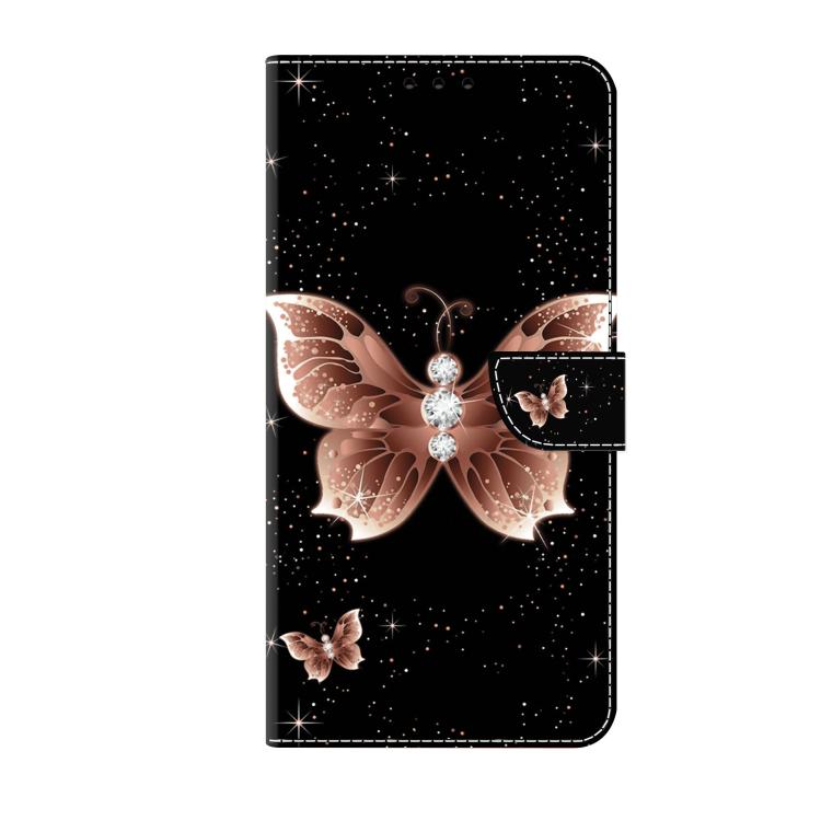 For Redmi Note 14 Pro 4G / 5G Crystal-Like Painted Vegan Leather Phone Case