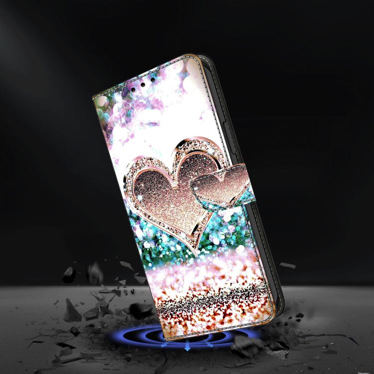 For Redmi Note 14 Pro 4G / 5G Crystal-Like Painted Vegan Leather Phone Case