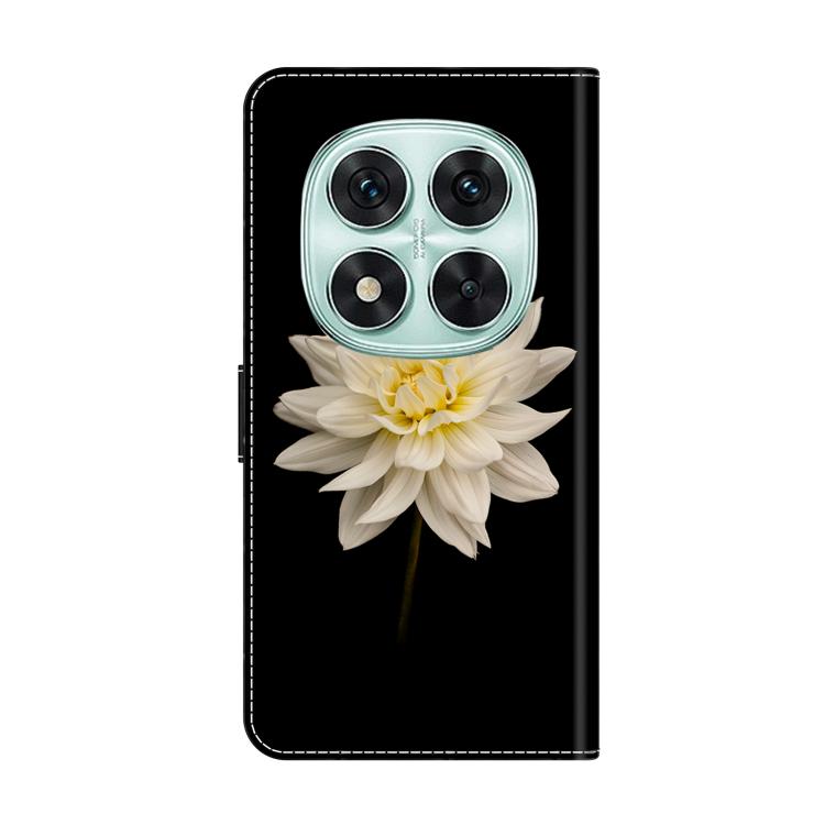 For Redmi Note 14 Pro 4G / 5G Crystal-Like Painted Vegan Leather Phone Case