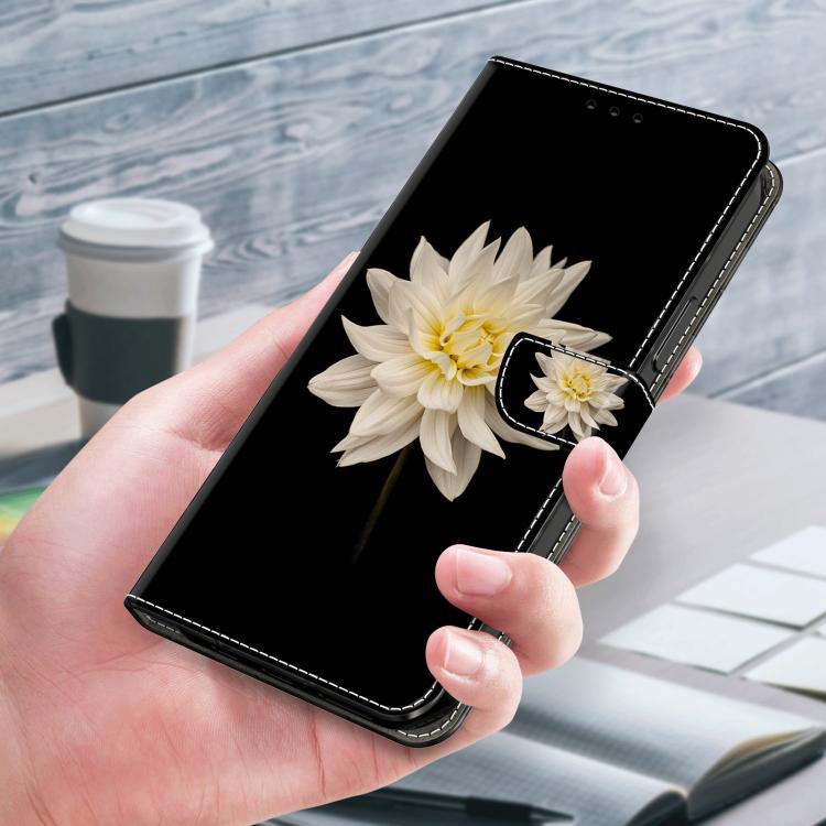 For Redmi Note 14 Pro 4G / 5G Crystal-Like Painted Vegan Leather Phone Case