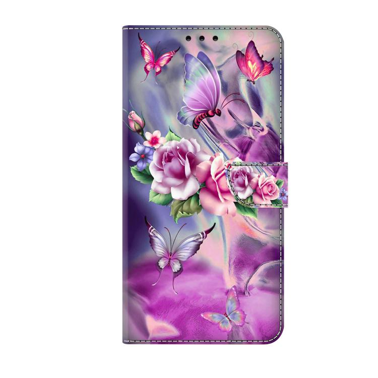 For Redmi Note 14 Pro 4G / 5G Crystal-Like Painted Vegan Leather Phone Case