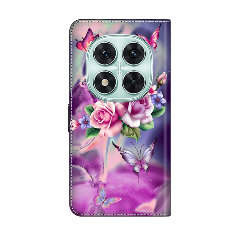 For Redmi Note 14 Pro 4G / 5G Crystal-Like Painted Vegan Leather Phone Case