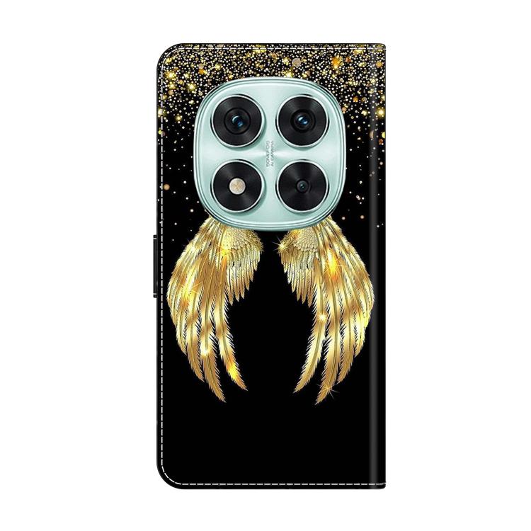 For Redmi Note 14 Pro 4G / 5G Crystal-Like Painted Vegan Leather Phone Case