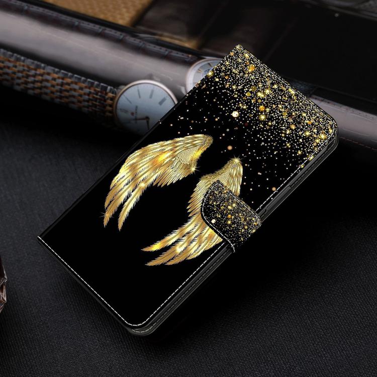For Redmi Note 14 Pro 4G / 5G Crystal-Like Painted Vegan Leather Phone Case