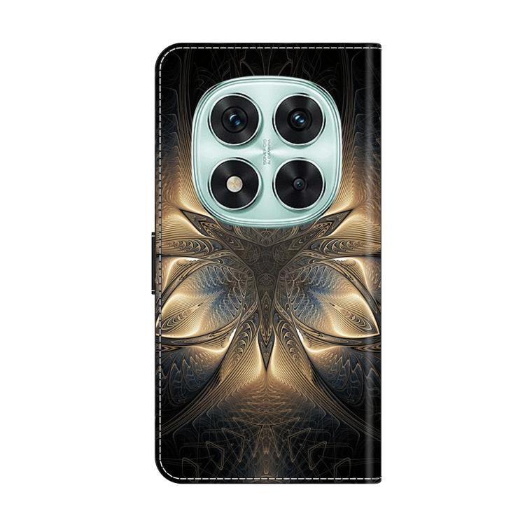 For Redmi Note 14 Pro 4G / 5G Crystal-Like Painted Vegan Leather Phone Case