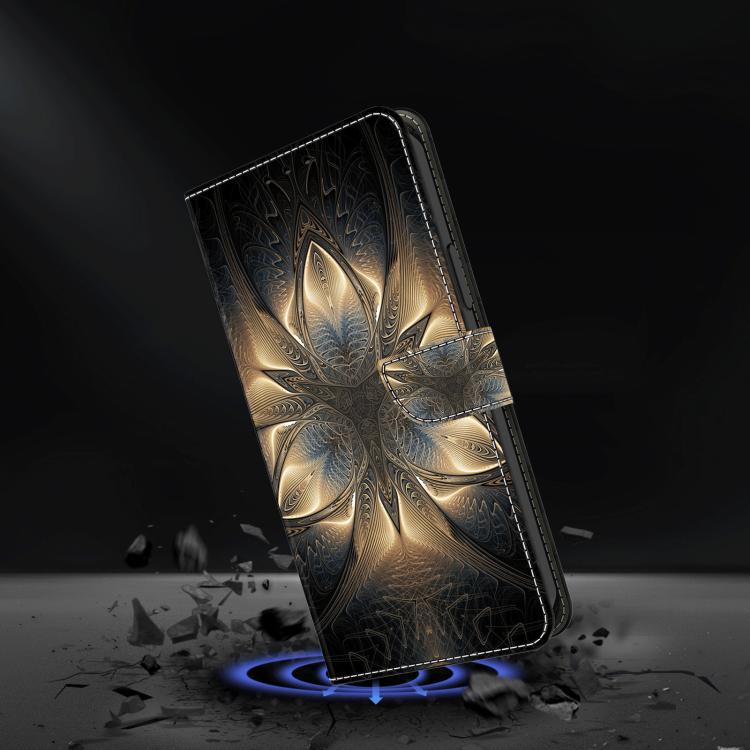 For Redmi Note 14 Pro 4G / 5G Crystal-Like Painted Vegan Leather Phone Case