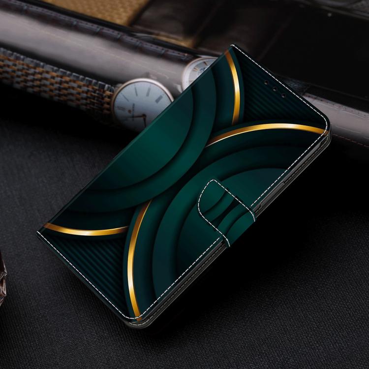 For Redmi Note 14 Pro 4G / 5G Crystal-Like Painted Vegan Leather Phone Case