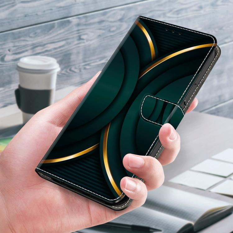 For Redmi Note 14 Pro 4G / 5G Crystal-Like Painted Vegan Leather Phone Case