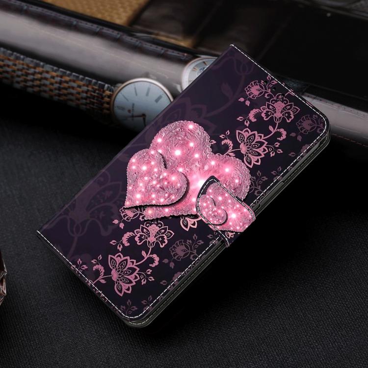 For Redmi Note 14 Pro 4G / 5G Crystal-Like Painted Vegan Leather Phone Case