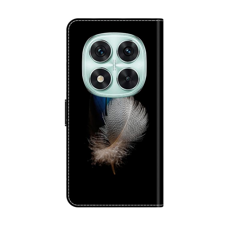 For Redmi Note 14 Pro 4G / 5G Crystal-Like Painted Vegan Leather Phone Case