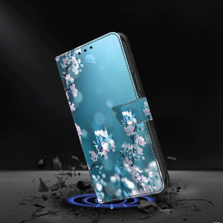 For Redmi Note 14 Pro 4G / 5G Crystal-Like Painted Vegan Leather Phone Case