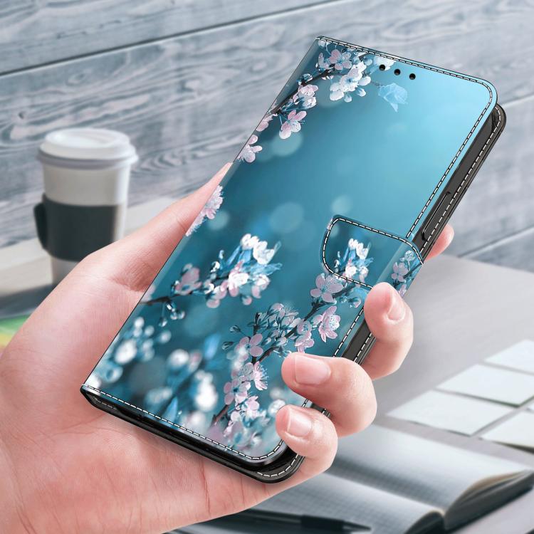 For Redmi Note 14 Pro 4G / 5G Crystal-Like Painted Vegan Leather Phone Case