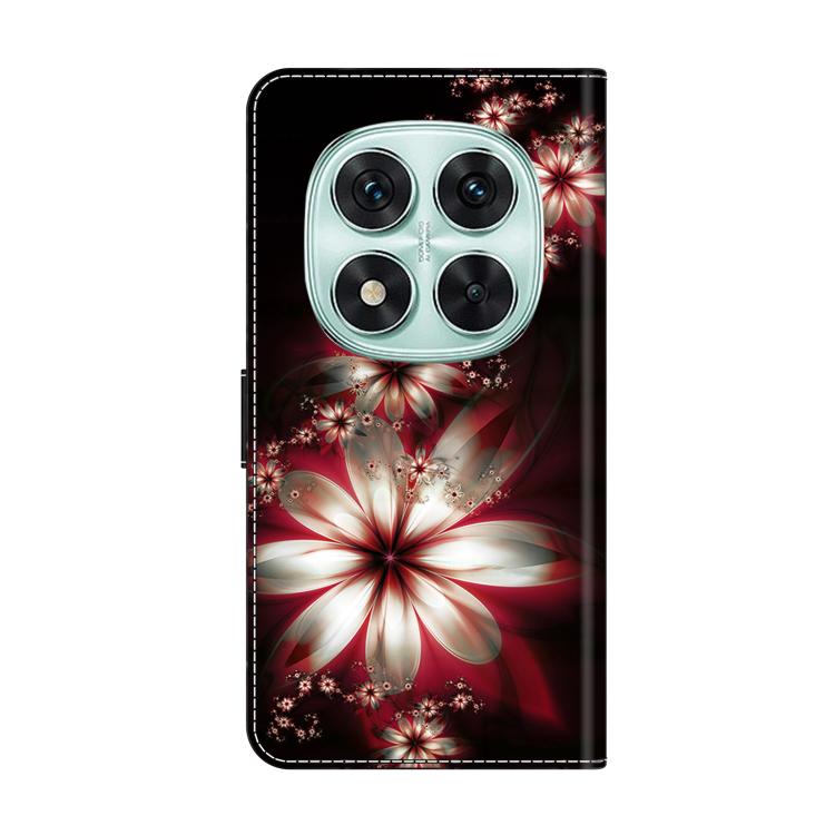 For Redmi Note 14 Pro 4G / 5G Crystal-Like Painted Vegan Leather Phone Case