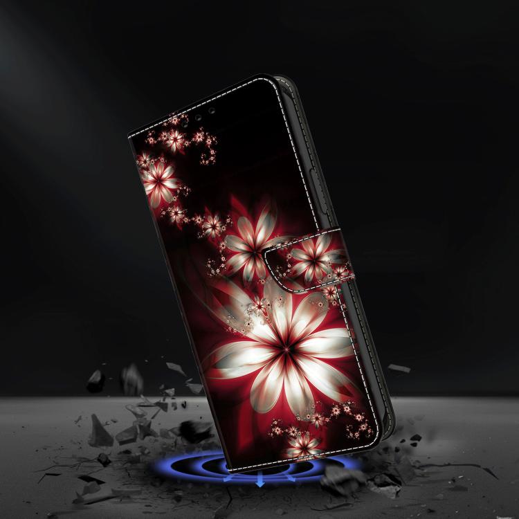 For Redmi Note 14 Pro 4G / 5G Crystal-Like Painted Vegan Leather Phone Case