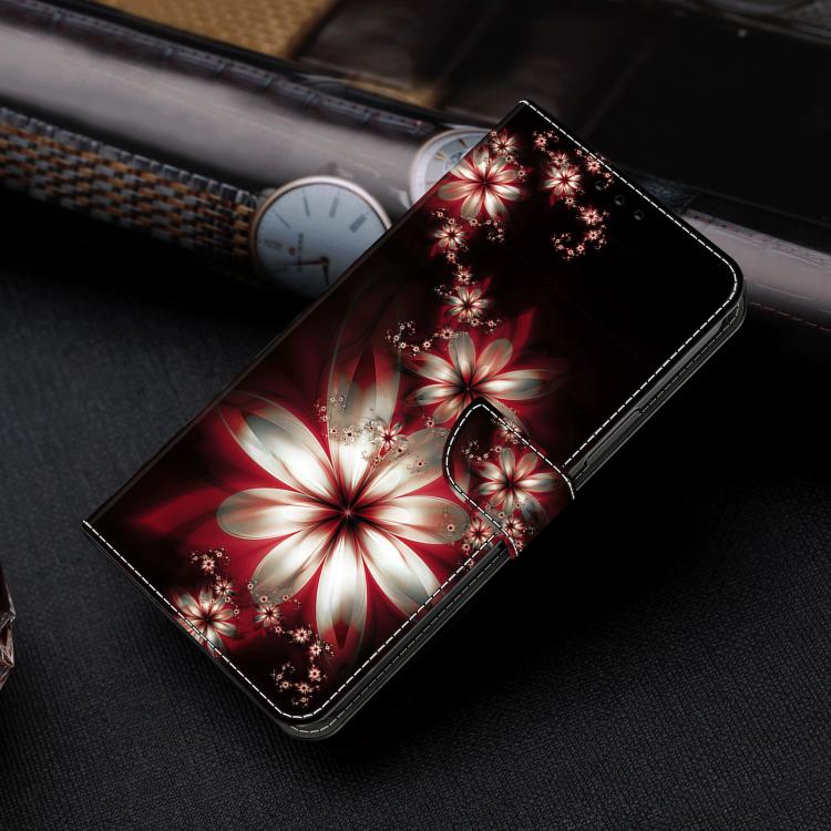 For Redmi Note 14 Pro 4G / 5G Crystal-Like Painted Vegan Leather Phone Case