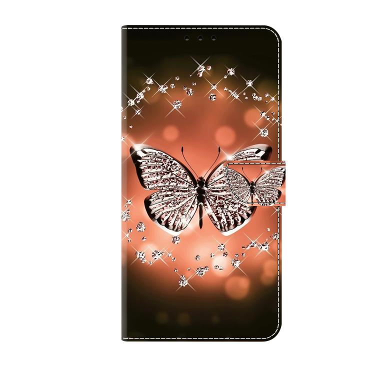 For Redmi Note 14 Pro 4G / 5G Crystal-Like Painted Vegan Leather Phone Case