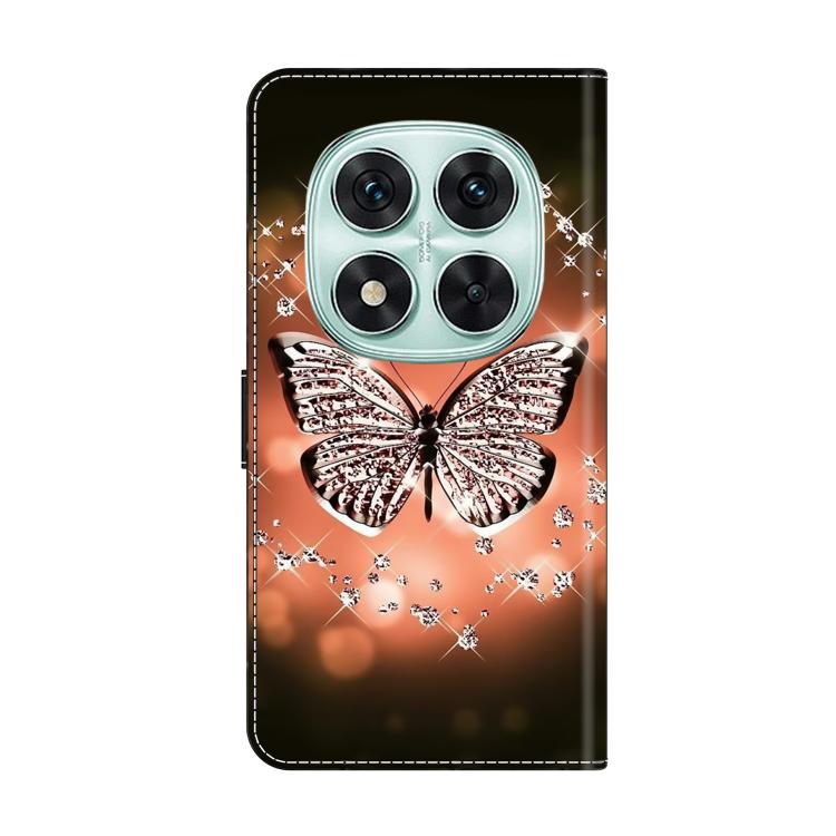 For Redmi Note 14 Pro 4G / 5G Crystal-Like Painted Vegan Leather Phone Case