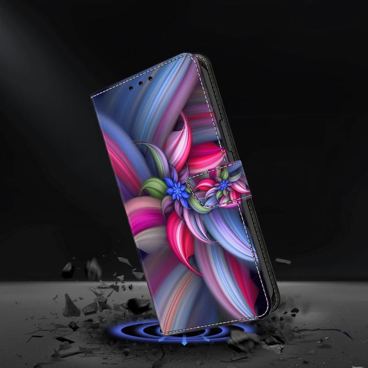 For Redmi Note 14 Pro 4G / 5G Crystal-Like Painted Vegan Leather Phone Case