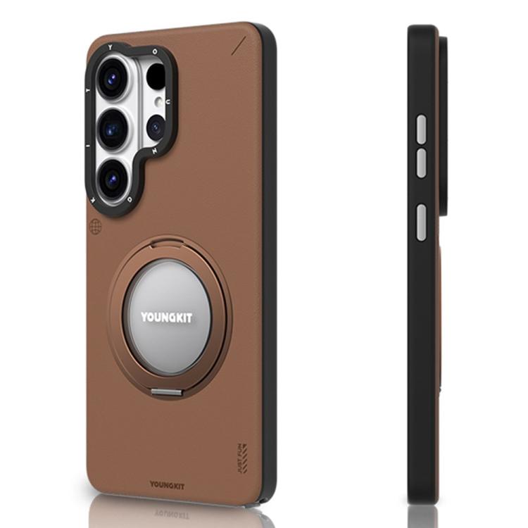 For Samsung Galaxy S26 Ultra 5G YOUNGKIT Technology Skin Series Rotation Holder Magnetic Phone Case