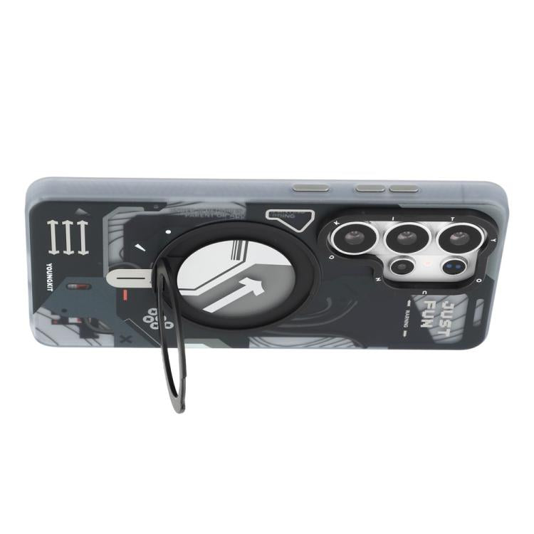 For Samsung Galaxy S26 Ultra 5G YOUNGKIT Starship Series Rotation Holder IMD TPU Magnetic Phone Case