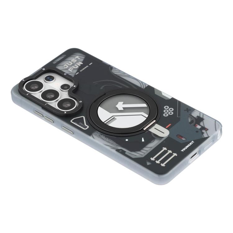 For Samsung Galaxy S26 Ultra 5G YOUNGKIT Starship Series Rotation Holder IMD TPU Magnetic Phone Case