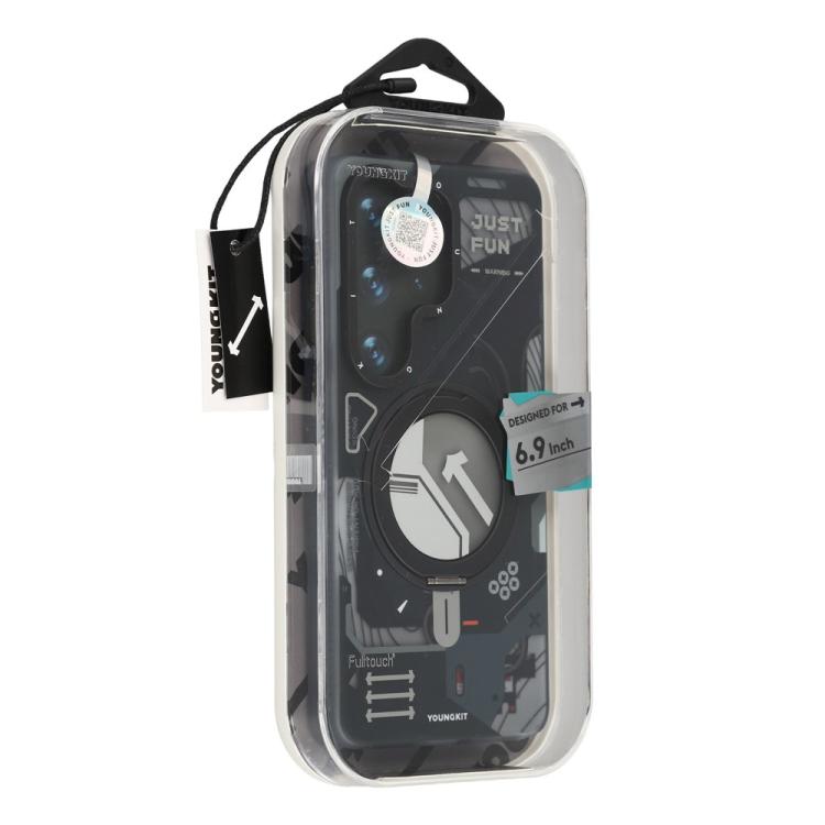 For Samsung Galaxy S26 Ultra 5G YOUNGKIT Starship Series Rotation Holder IMD TPU Magnetic Phone Case