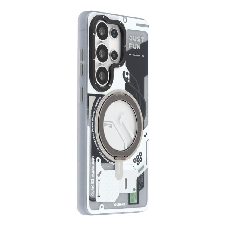 For Samsung Galaxy S26 Ultra 5G YOUNGKIT Starship Series Rotation Holder IMD TPU Magnetic Phone Case