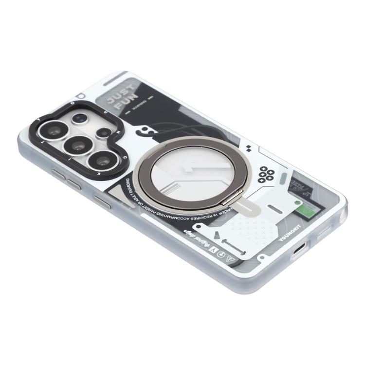 For Samsung Galaxy S26 Ultra 5G YOUNGKIT Starship Series Rotation Holder IMD TPU Magnetic Phone Case