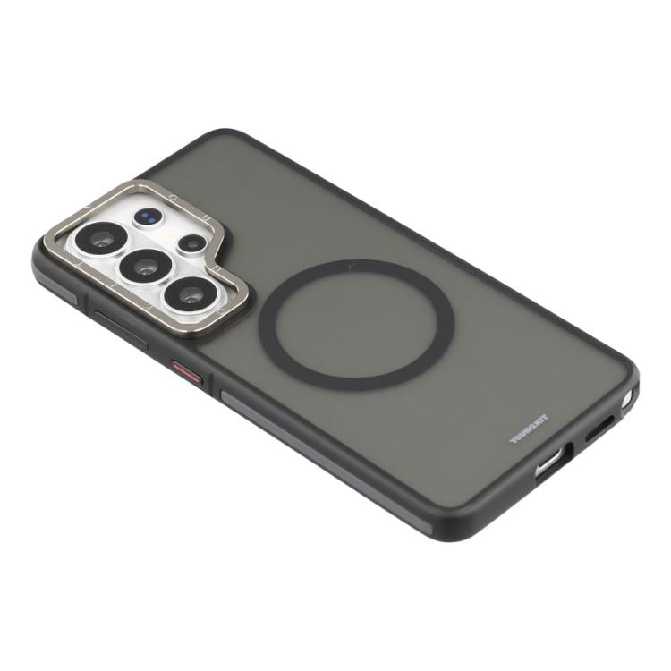 For Samsung Galaxy S26 Ultra 5G YOUNGKIT Rocky Sand Skin-Touch Matte TPU PC Hybrid Magnetic Phone Case