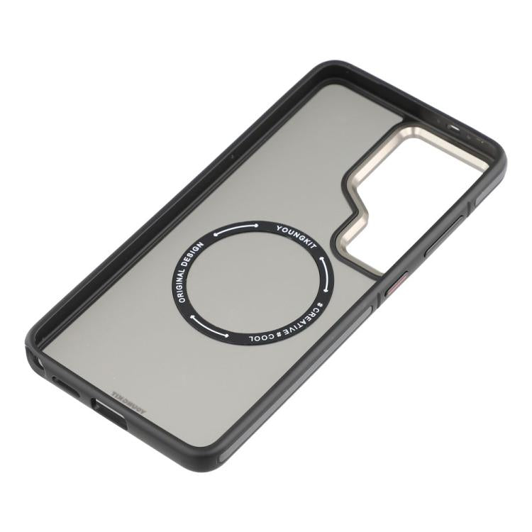 For Samsung Galaxy S26 Ultra 5G YOUNGKIT Rocky Sand Skin-Touch Matte TPU PC Hybrid Magnetic Phone Case
