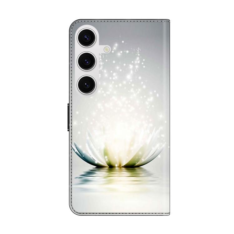 For Samsung Galaxy S25 5G Crystal-Like Painted Vegan Leather Phone Case