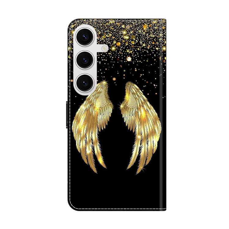 For Samsung Galaxy S25 5G Crystal-Like Painted Vegan Leather Phone Case