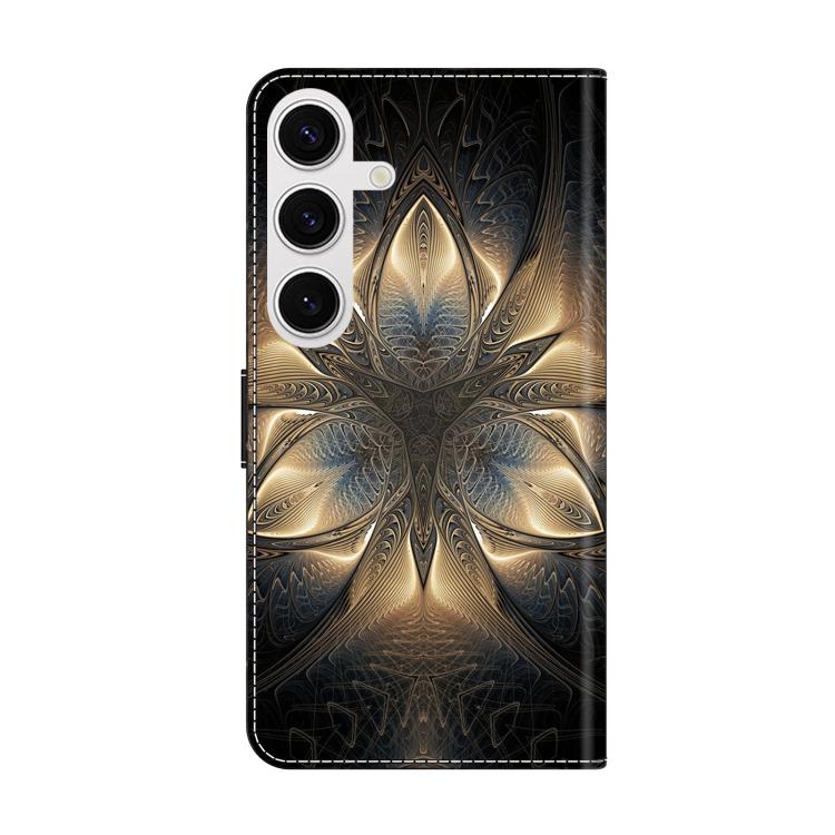 For Samsung Galaxy S24 5G Crystal-Like Painted Vegan Leather Phone Case