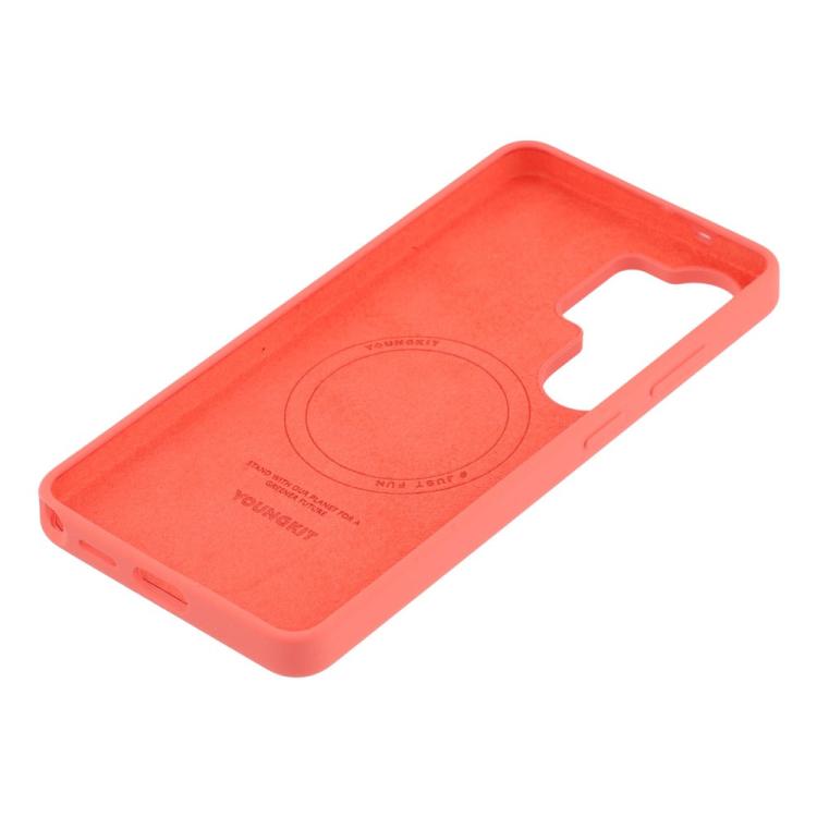 For Samsung Galaxy S26 Ultra 5G YOUNGKIT Morandi Series Magnetic Liquid Silicone PC Phone Case