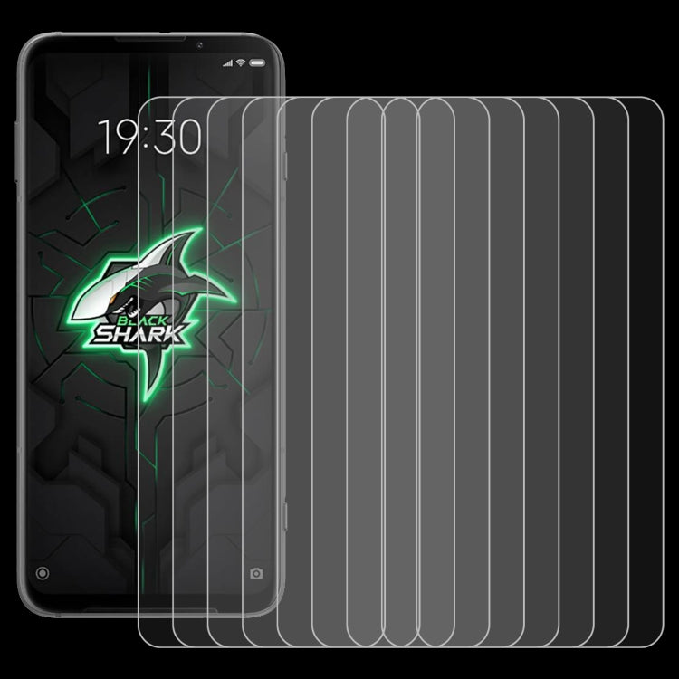 For Xiaomi Black Shark 3 / Black Shark 3S 10 PCS 0.26mm 9H 2.5D Tempered Glass Film